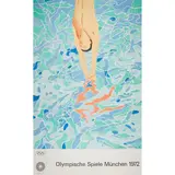 David Hockney, OLYMPISCHE SPIELE MUNCHEN, 1972 (BAGGOTT 34), Lithograph, printed by Matthieu, Zurich, published by Edition Olympia 1972 GmbH, Munich, unframed