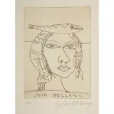 John Bellany, WOMAN WITH FISH, Etching
