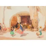 William Russell Flint, ADVANCE GUARD OF A CIRCUS, TARASCON