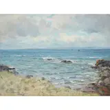 John Henderson, ON THE AYRSHIRE COAST, oil on canvas