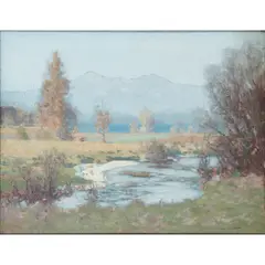 DALMALLY BURN by George Houston, oil on canvas, sold Dec 2020