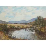 Joseph Morris Henderson, HIGHLAND STREAM WITH DISTANT HILLS