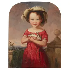Jimmy Edgar, THE PET RABBIT, oil on panel