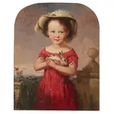 Jimmy Edgar, THE PET RABBIT, oil on panel