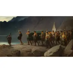 John Watson Nicol, CHA TIL MI TULIDCH - I RETURN NO MORE, oil on canvas