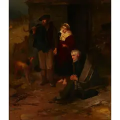 Robert Herdman, THE EMIGRANTS, oil on canvas