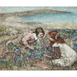 Edward Atkinson Hornel, GATHERING BLUE-BELLS BRIGHOUSE BAY