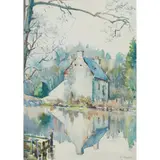 Christian Jane Fergusson, HOUSE OF THE ABBOT, NEW ABBEY, watercolour