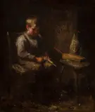 Robert Gemmell Hutchison, MENDING THE TOY BOAT