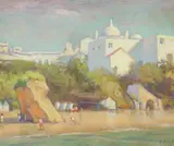 Alan Stenhouse Gourley, ALBUFEIRA, oil on board