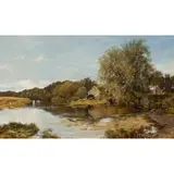 Horatio McCulloch, AT MILTON MILL ON THE IRVINE, ' oil on canvas