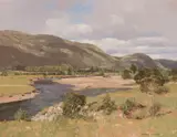 George Houston, A BEND IN THE RIVER, oil on canvas