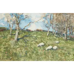Edward Arthur Walton, SPRING, watercolour