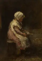 Robert Gemmell Hutchison, A BOWL OF PORRIDGE, oil on panel