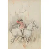 Joseph Crawhall, THE WHIPPER-IN, pencil and watercolour