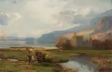 David Farquharson, KILCHURN CASTLE, LOCH AWE, oil on canvas