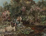 Edward Atkinson Hornel, BY THE LILY-POND