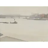 Herbert James Gunn, FROM WATERLOO BRIDGE, oil on canvas
