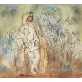 John Maxwell, HUNTSMAN 11, pen and ink and watercolour