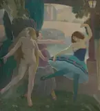 Eric Robertson, LE RONDE ETERNEL, oil on canvas