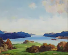 David Young Cameron, KERRERA SOUND, OBAN, oil on panel