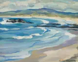 William MacTaggart, MACHRIHANISH BAY LOOKING NORTH TOWARDS WESTPORT