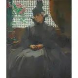 PORTRAIT OF MY MOTHER by Beatrice M. L. Huntington, oil on canvas, sold Dec 2020