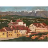 William MacDonald, OUTSKIRTS OF SEGOVIA, oil on board