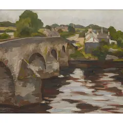 William MacDonald, BRIG 'O DEE, KIRKCUDBRIGHT, oil on canvas