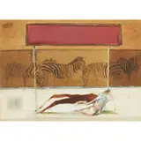 Robin Philipson, RECLINING NUDE AND ZEBRAS
