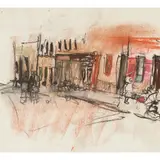Joan Eardley, GLASGOW STREET SCENE WITH CHILDREN