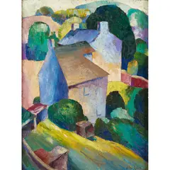 William McCance, PARADISE NEAR PAINSWICK, oil on board