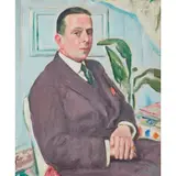 George Leslie Hunter, HALF LENGTH PORTRAIT OF A SEATED MAN
