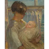 Dorothea Sharp, Mother and Child, oil on canvas