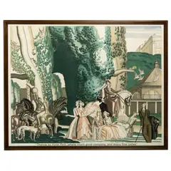 Jean Dupas, Thence to Hyde Park, 1930, lithograph, condition A-, backed on linen