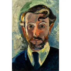 Edward Wolfe, Self Portrait, 1940s, oil on paper on board