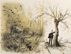 Ronald Searle, The Peaceable Kingdom, 1974, The Casualty, 1976 and The Flight, 1978, each signed titled and numbered in pencil, lithographs, printed by Michel Casse, Paris