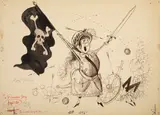Ronald Searle, The Armed Rising of 1881 from St. Trinian's Story, ink and wash on paper