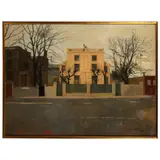Heather Copley, Stamford Bridge Villas, Fulham Road, London, 1960, oil on board