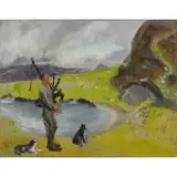 Winifred Nicholson, The Piper who played the Retreat at Tobruk, circa 1952