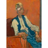 John Melville, Portrait, 1954, oil on canvas