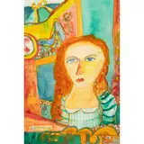 John Bellany, Girl in Green Dress