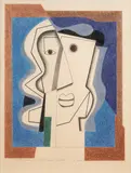 Bryan Ingham, Mediterranean Head: Study for Sculpture, 1996, pastel