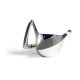 Howard Fenn, Teapot, 1976, silver and blue cast resin, hallmarked for London