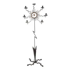 Floor Standing Candelabra by Mark Brazier-Jones, wrought iron and bronze, sold Oct 2020