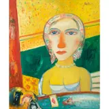 John Bellany, Lady and Diamond Card