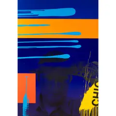 Bruce McLean, Uncluttered Simplicity, 1991, enamel pigment and screenprint on steel panels