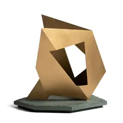 Graham Williams, Pasture Piece (64), 1991, bronze on green slate base