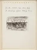 Sir Antony Gormley, For the Wooded Ridge above Bath and For a Roof in Bath, circa 1985, two pen and ink drawings on paper, drawings to front and reverse of each work