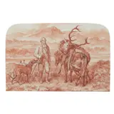 Gourlay Steell, THE BIG DEER OF 1881, ' pencil and sanguine wash, arched top
